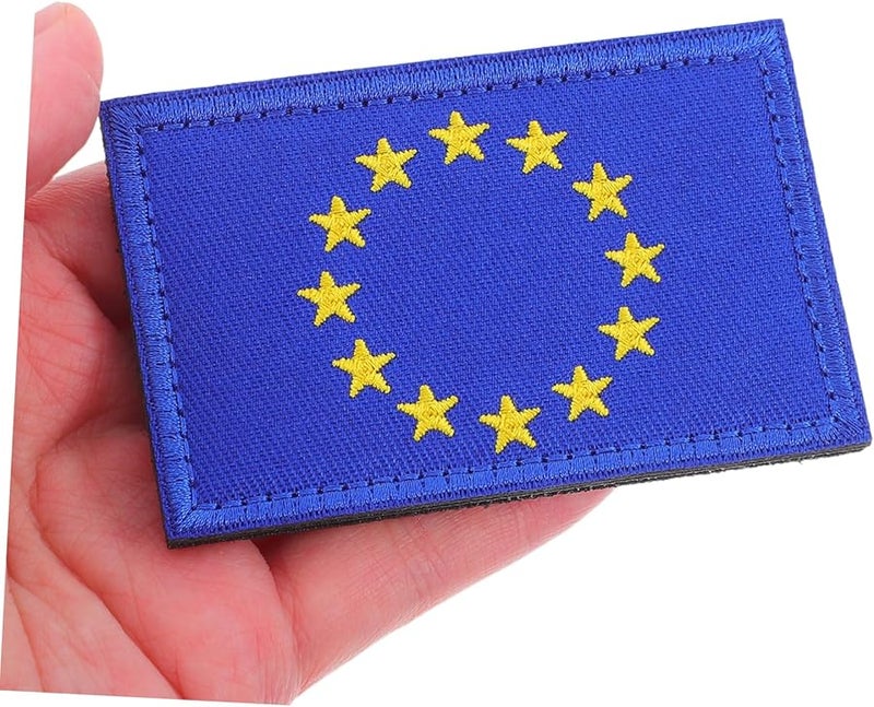 European Union Flag Embroidered Patch For Backpacks Clothing Hats Applique - Image 4